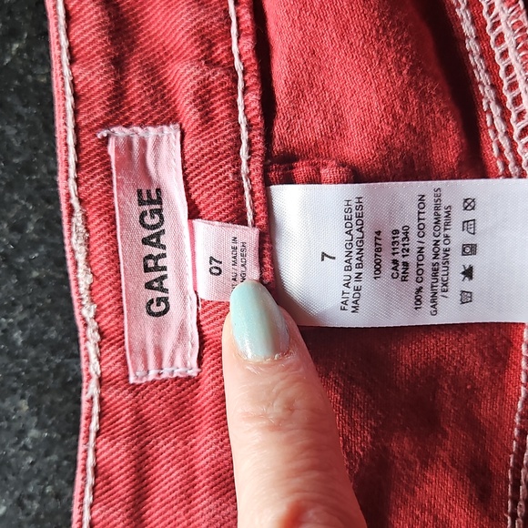 Garage Dani Carpenter Utility Pants In Red Size 7 - Picture 8 of 15